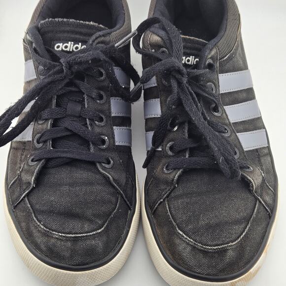 Adidas NEO Mens Size 10 Black Canvas Low Top Sneakers Skate Shoes F38133 11/13 - Picture 12 of 14